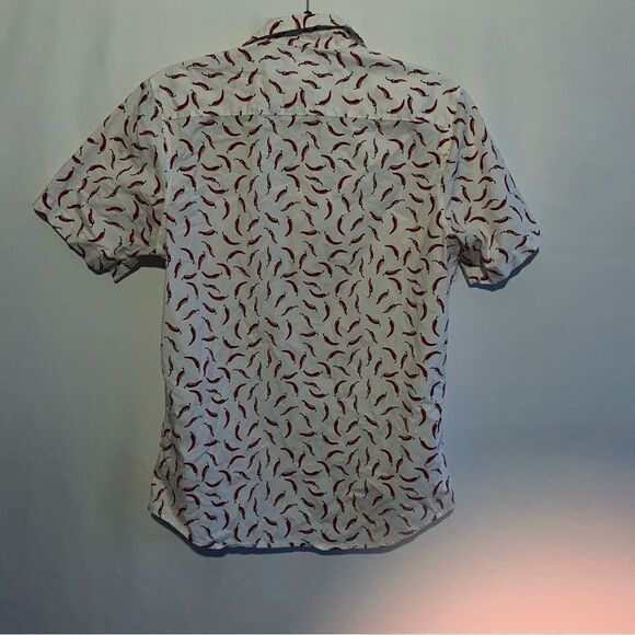 Abound Men's Red Hot Chili Peppers Short Sleeve Button Down Shirt - Picture 10 of 10